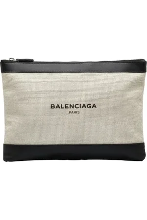 Balenciaga Pre-owned, Dames, , ONE Size, Leer, Pre-owned Canvas clutches