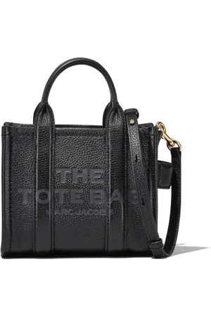 Marc Jacobs Tassen, Dames, Zwart, ONE Size, Leer, Gestructureerde Leren Zwarte Schoudertas