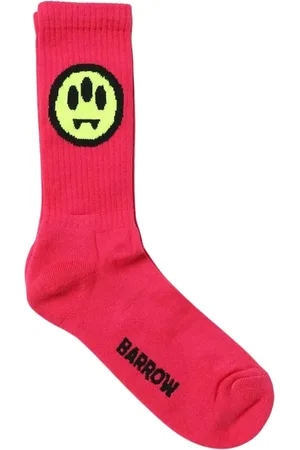 BARROW Ondergoed, Heren, Rood, ONE Size, Katoen, Rode Smiley Crew Sokken