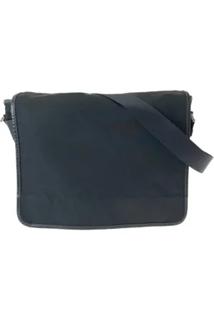 Prada Pre-owned, Heren, Zwart, ONE Size, Nylon, Pre-owned Canvas prada-bags