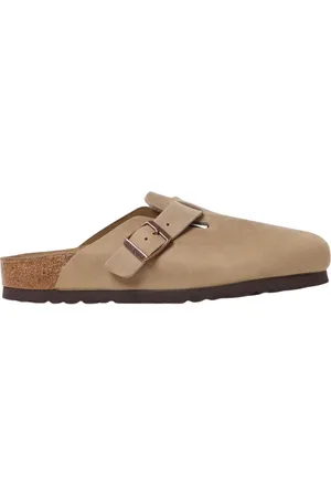 Birkenstock Schoenen, Heren, , 38 EU, Suède, Suede Gesp Klomp Sandalen
