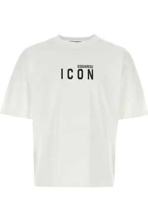 Dsquared2 Tops, Heren, Wit, M, Katoen, Wit Katoenen T-shirt