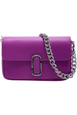 Marc Jacobs Tassen, Dames, Paars, ONE Size, Leer, The J Marc Soft Shoulder Bag