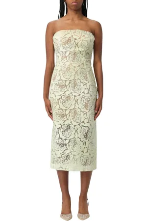 ERMANNO SCERVINO Kleedjes, Dames, Groen, M, Luxe Groene Jurk met Kant