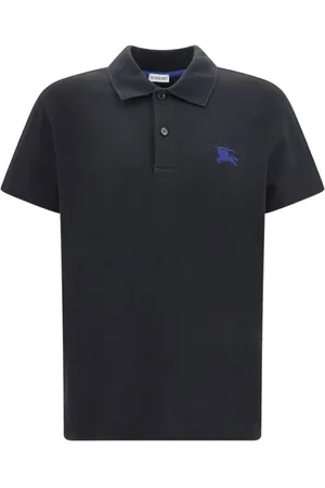Burberry Tops, Heren, Blauw, S, Katoen, Kinderen Korte Mouw Poloshirt