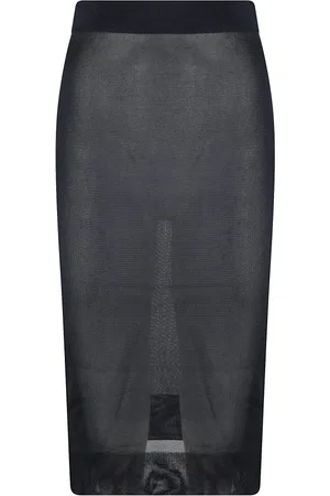 Saint Laurent Rokken, Dames, Blauw, M, Lange Rokken