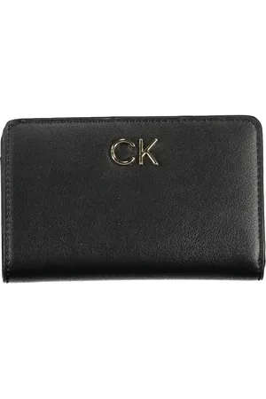 Calvin Klein Accessoires, Dames, Zwart, ONE Size, Polyester, Zwarte Damesportemonnee RFID-blokkering