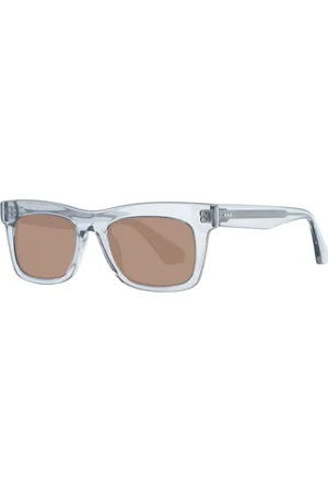 Sandro Accessoires, Dames, Grijs, ONE Size, Bruin Rechthoekige Dames Zonnebril