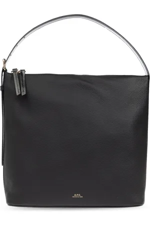 A.P.C. Tassen, Dames, Zwart, ONE Size, Leer, Schoudertas Vera
