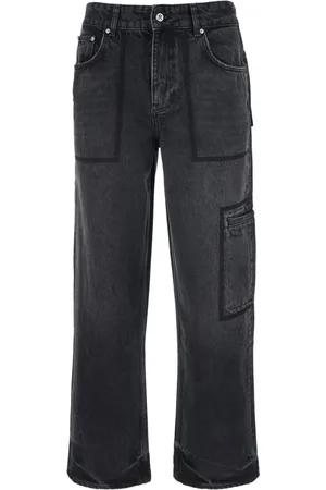 Represent Jeans, Heren, Zwart, W33, Denim, Zwarte Denim Cargo Jeans
