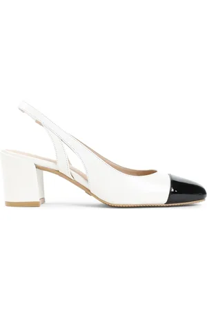 Stuart Weitzman Schoenen, Dames, , 39 EU, Leer, Slingbacks met blokhak