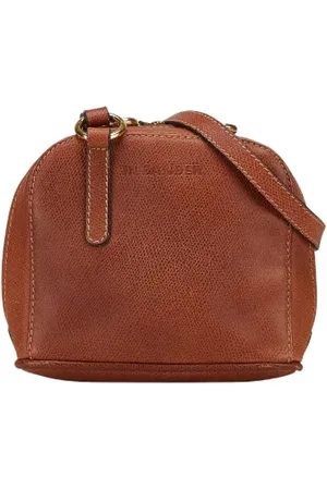 Jil Sander Pre-owned, Dames, Bruin, ONE Size, Leer, Pre-owned Leather crossbody-bags