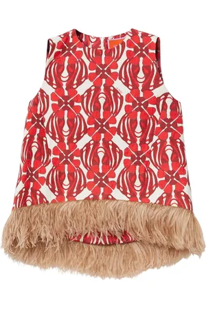 La DoubleJ Tops, Dames, Rood, XL, Katoen, Blouses & Shirts