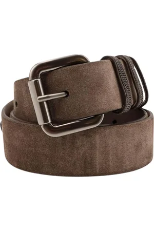 Brunello Cucinelli Accessoires, Dames, Bruin, M, Elegant Bruin Leren Riem Vrouw