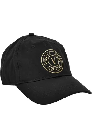 VERSACE Accessoires, Dames, Zwart, ONE Size, Katoen, Hoeden