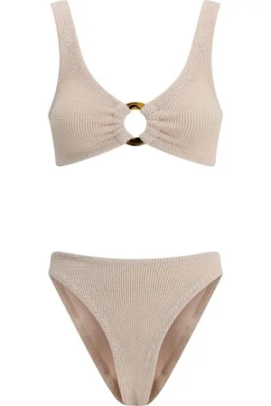 Hunza G Badkleding, Dames, , ONE Size, Julia Off-Shoulder Bikini met Cut-Out