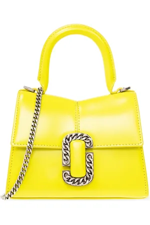 Marc Jacobs Tassen, Dames, Geel, ONE Size, Leer, The St. Marc Mini Schoudertas