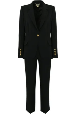 Elisabetta Franchi Jumpsuits & Playsuits, Dames, Zwart, 2Xl, Stretch Crêpe Pak