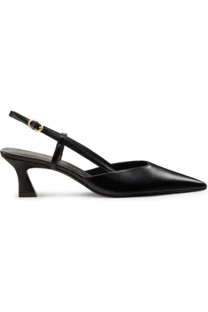 Stuart Weitzman Schoenen, Dames, Zwart, 40 EU, Vinnie 50 Slingback