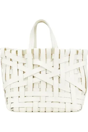 Jil Sander Pre-owned, Dames, Wit, ONE Size, Leer, Tweedehands leren handtassen