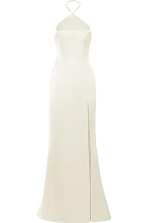 MVP Wardrobe Kleedjes, Dames, Wit, M, Polyester, Catalina Lang Jurk