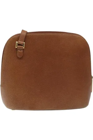 Salvatore Ferragamo Pre-owned, Dames, Bruin, ONE Size, Leer, Tweedehands leren schoudertassen