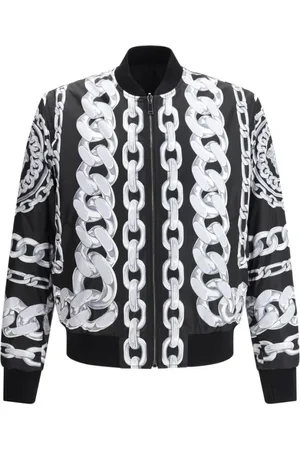 VERSACE Jassen, Heren, Veelkleurig, S, Omkeerbare Bomberjack