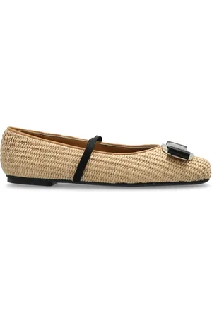 Salvatore Ferragamo Schoenen, Dames, , 38 1/2 EU, Leer, Ballerina