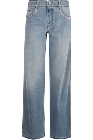 ERMANNO SCERVINO Jeans, Dames, Blauw, 2Xs, Katoen, Baggy Jeans