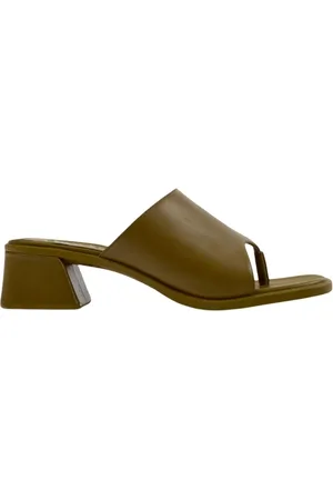 Camper Schoenen, Dames, Groen, 39 EU, Groene Blokhak Sandalen