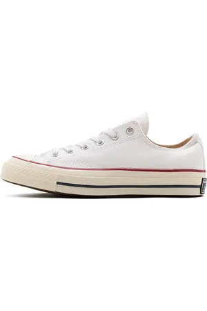 Converse Schoenen, Heren, Wit, 44 1/2 EU, Retro Stijl Canvas Sneakers