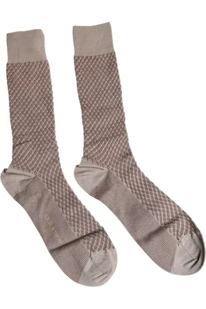 Dolce & Gabbana Ondergoed, Heren, Bruin, L, Luxe Logo Mid Calf Sokken