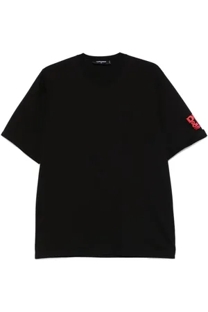 Dsquared2 Tops, Heren, Zwart, L, Zwarte Herenoverhemd