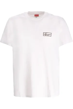 Kenzo Tops, Heren, Wit, S, Katoen, Casual T-shirt met klassiek ontwerp