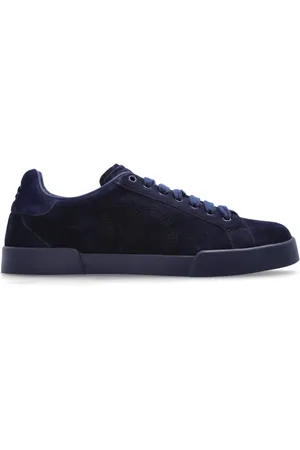 Dolce & Gabbana Schoenen, Heren, Blauw, 43 EU, Leer, Sneakers Portofino