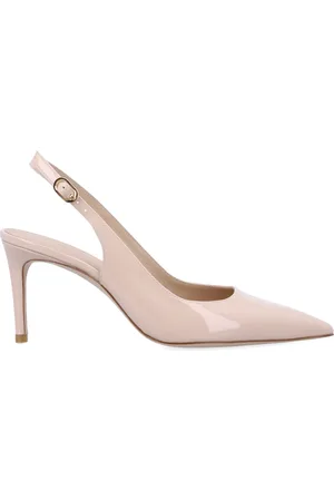 Stuart Weitzman Schoenen, Dames, , 36 EU, Leer, Gesloten Teen Slingback Hakken