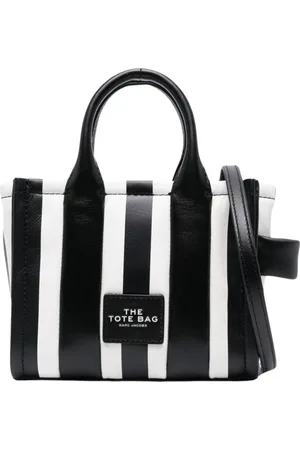 Marc Jacobs Tassen, Dames, Zwart, ONE Size, Leer, Zwarte Streep Schoudertas