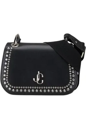 Jimmy Choo Pre-owned, Dames, Zwart, ONE Size, Tweedehands leren handtassen