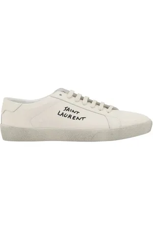 Saint Laurent Schoenen, Heren, Wit, 41 EU, Katoen, Sl 06 Signa Sneakers