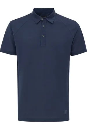 corneliani Tops, Heren, Blauw, L, Katoen, Navy Polo Shirt Classic Collar