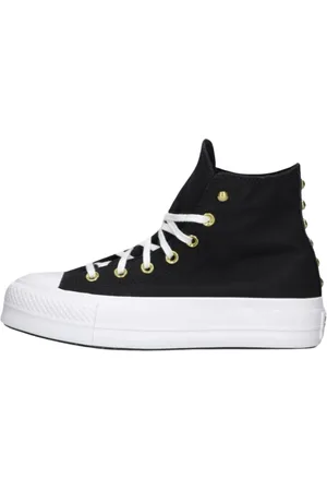 Converse Schoenen, Dames, Zwart, 42 EU, Zwarte Hoge Sneakers Lift Platform