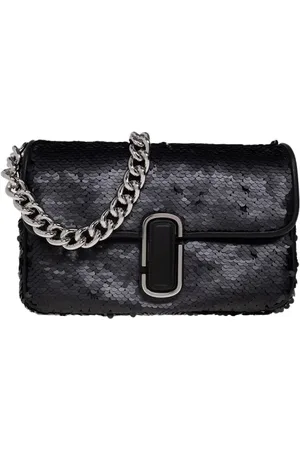 Marc Jacobs Tassen, Dames, Zwart, ONE Size, Polyester, The Sequin J Marc Schoudertas