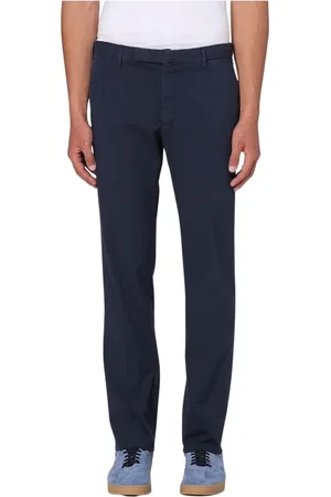 Incotex Broeken, Heren, Blauw, L, Stijlvolle Beige Casual Broek