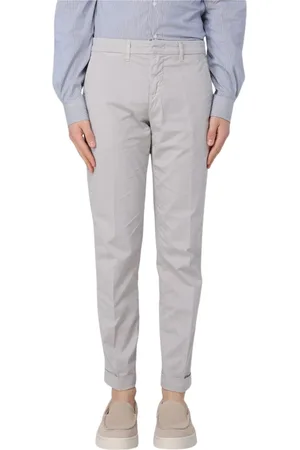 FAY Broeken, Heren, Grijs, W31, Comfortabele Casual Chinos Broek