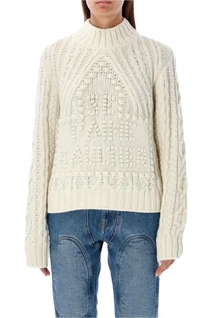 Jean Paul Gaultier Truien, Dames, , M, Witte Kabeltrui