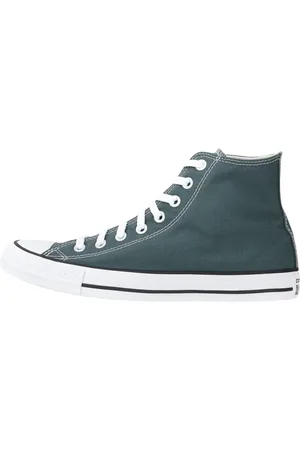 Converse Schoenen, Heren, Groen, 44 1/2 EU, Canvas Hoge Top Sneakers Groen