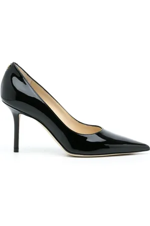 Jimmy Choo Schoenen, Dames, Zwart, 38 EU, Leer, Zwarte pumps met spitse neus en stilettohak