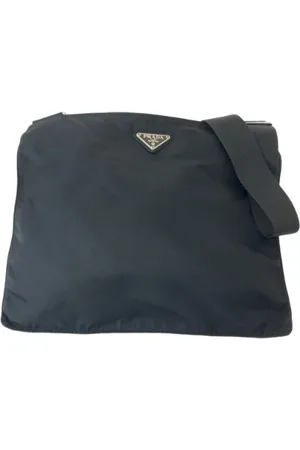 Prada Pre-owned, Heren, Zwart, ONE Size, Leer, Pre-owned Canvas prada-bags