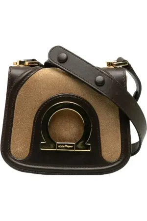 Salvatore Ferragamo Pre-owned, Dames, , ONE Size, Leer, Pre-owned Leather crossbody-bags