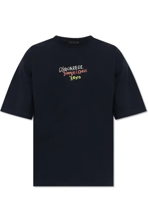 Dsquared2 Tops, Heren, Zwart, M, Katoen, T-shirt capsule 